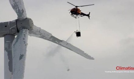 Helikopter nie rozpylał chemikaliów nad farmą wiatrową